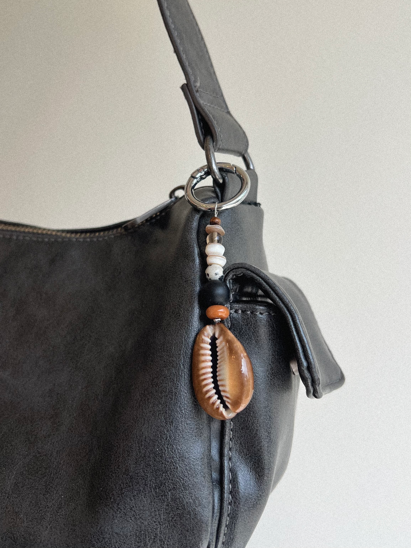 Seashell bag charm