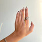 Crisscross chunky ring