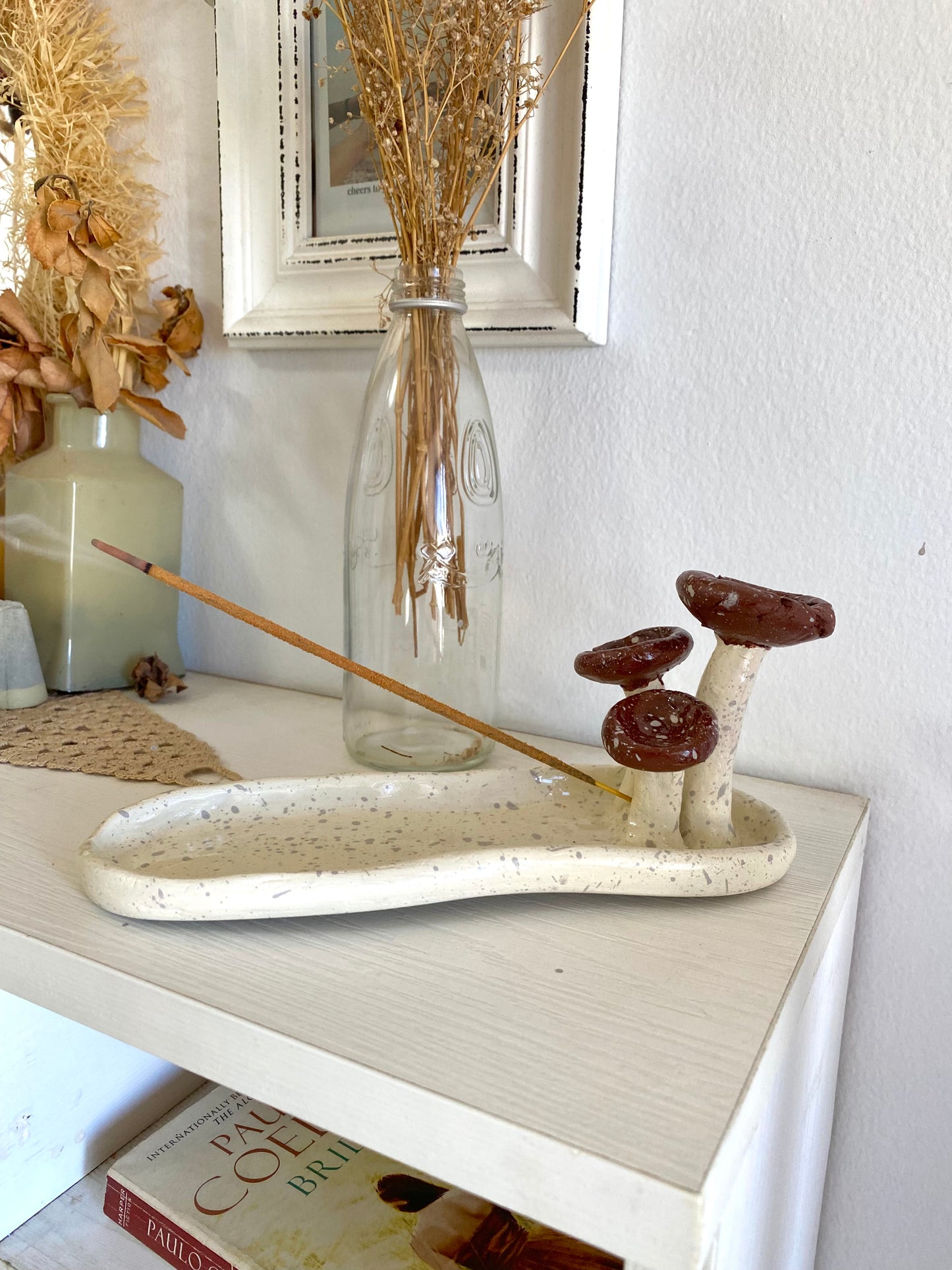 Mushroom Haven incense stick holder