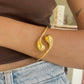 Yin & yang bangle gold