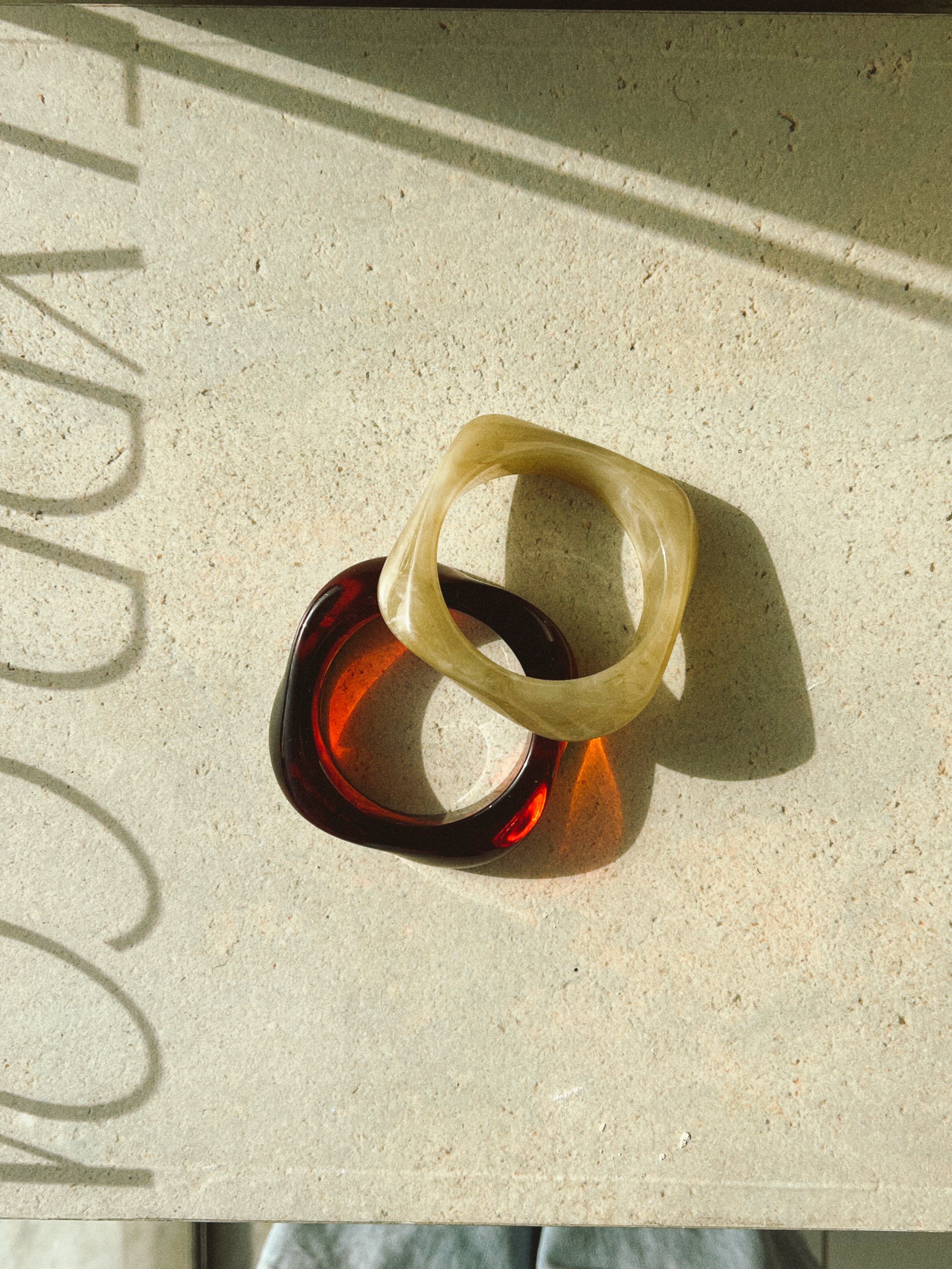 Resin bangles