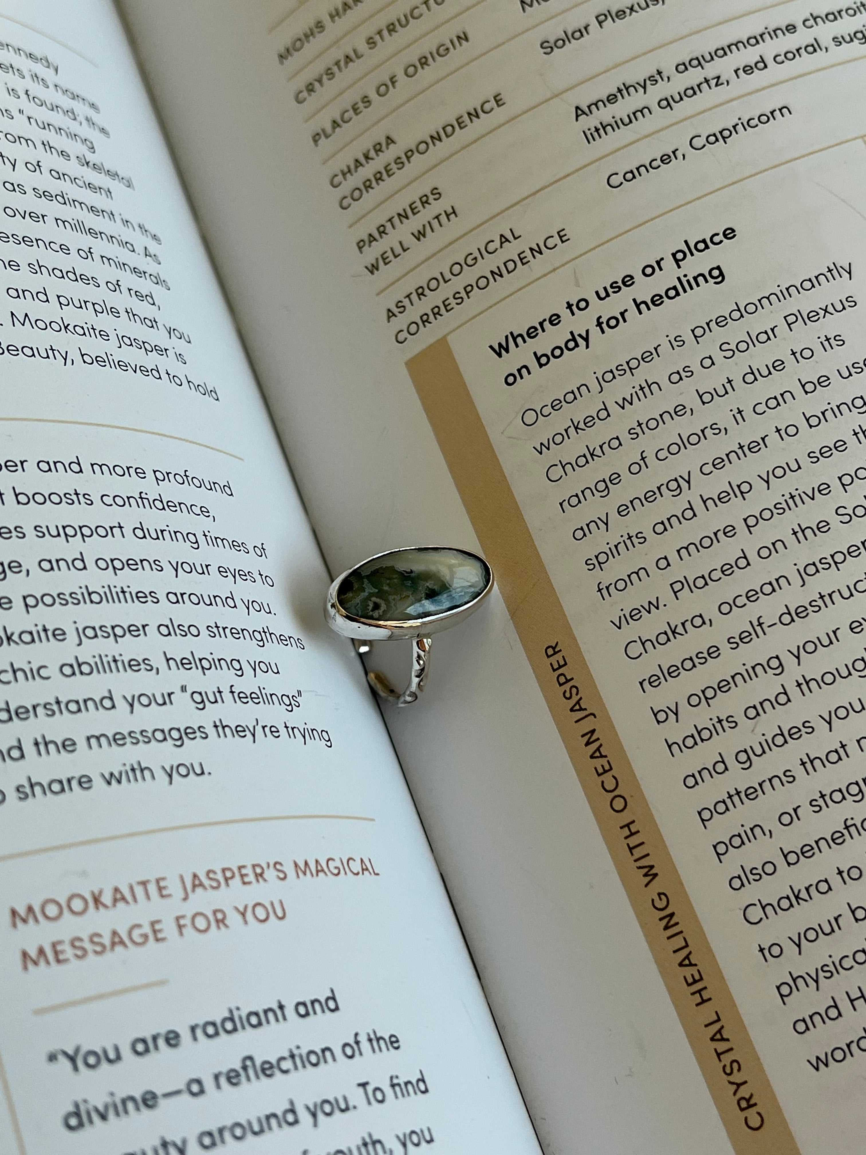 Ocean jasper ring