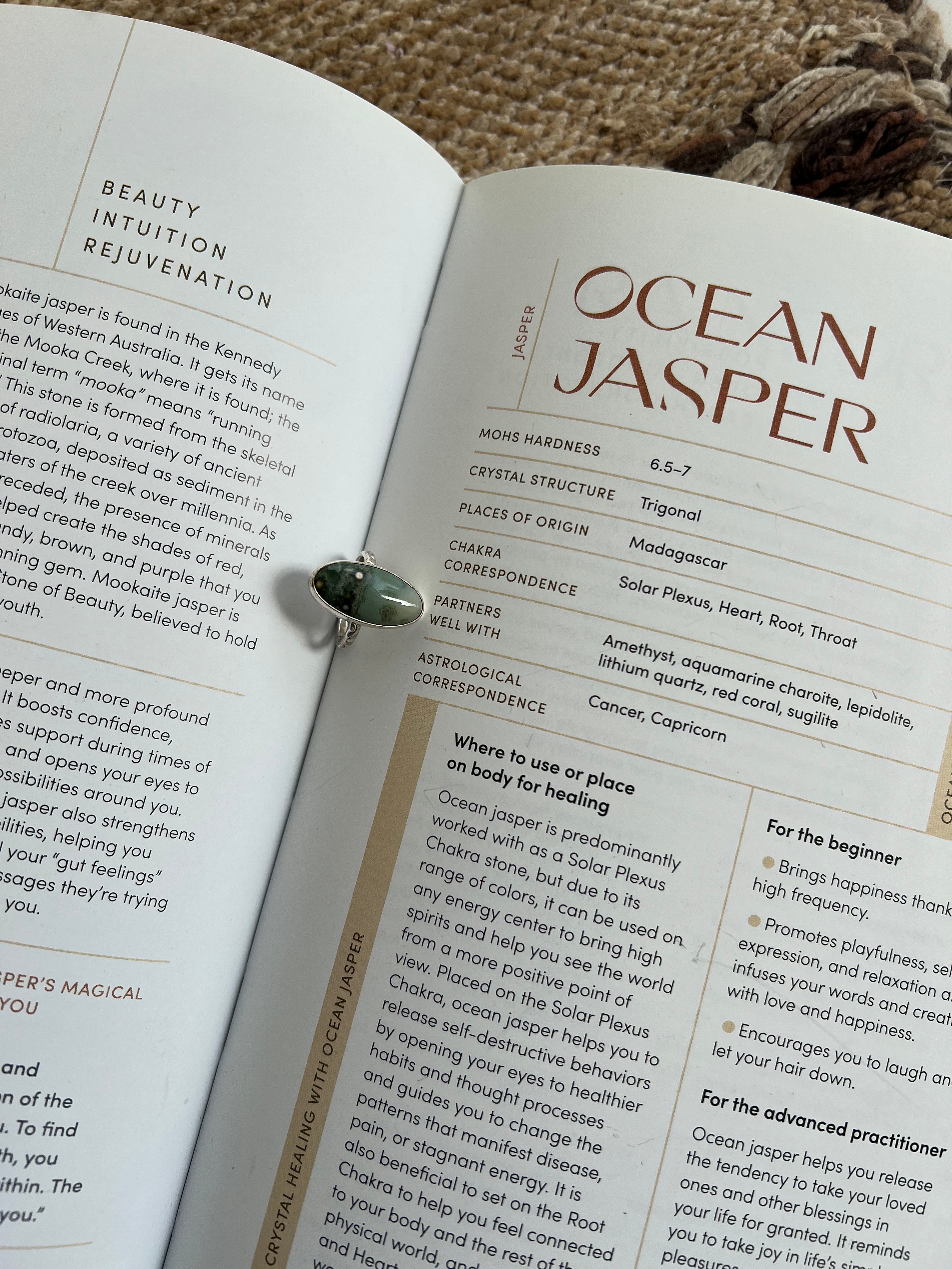 Ocean jasper ring