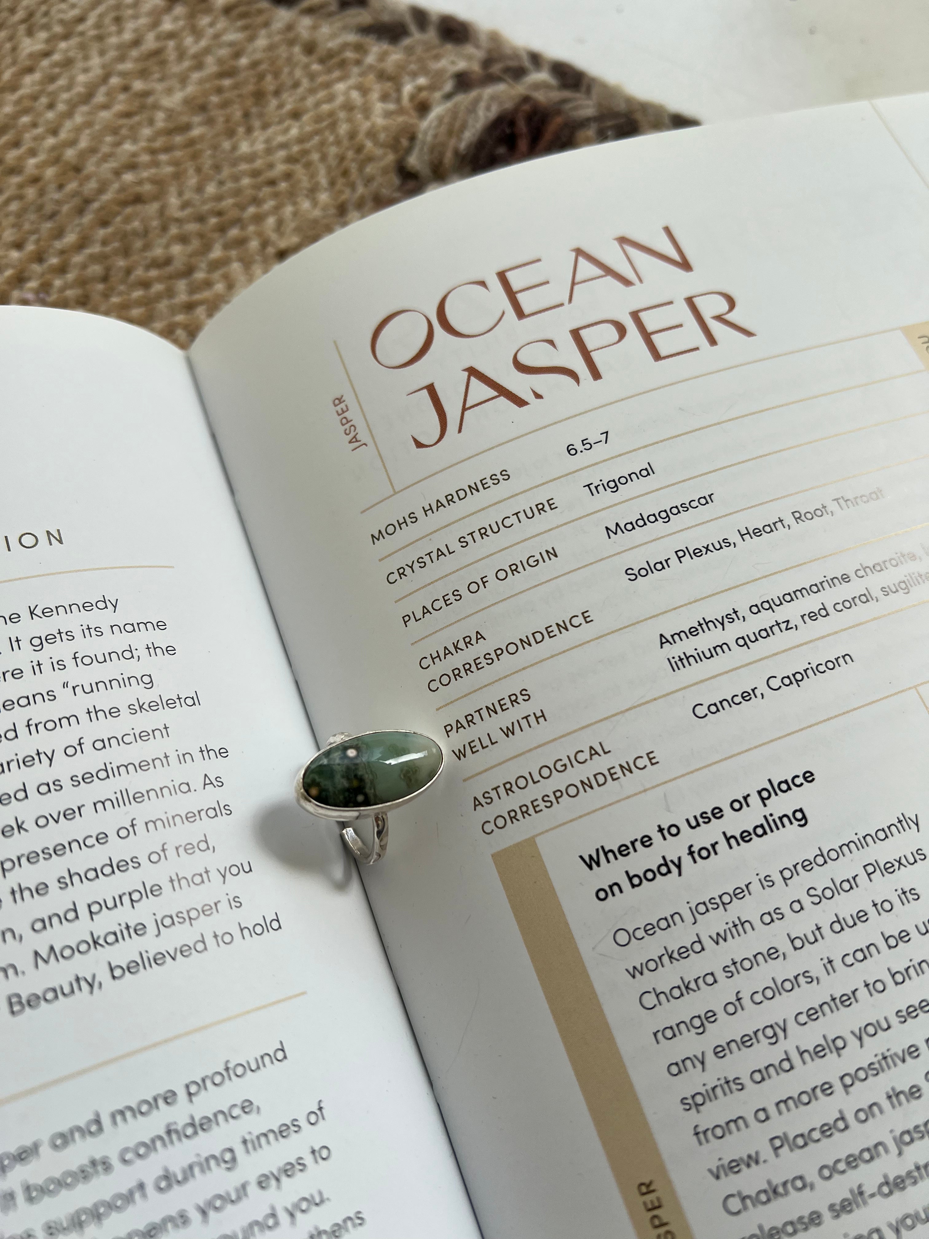 Ocean jasper ring