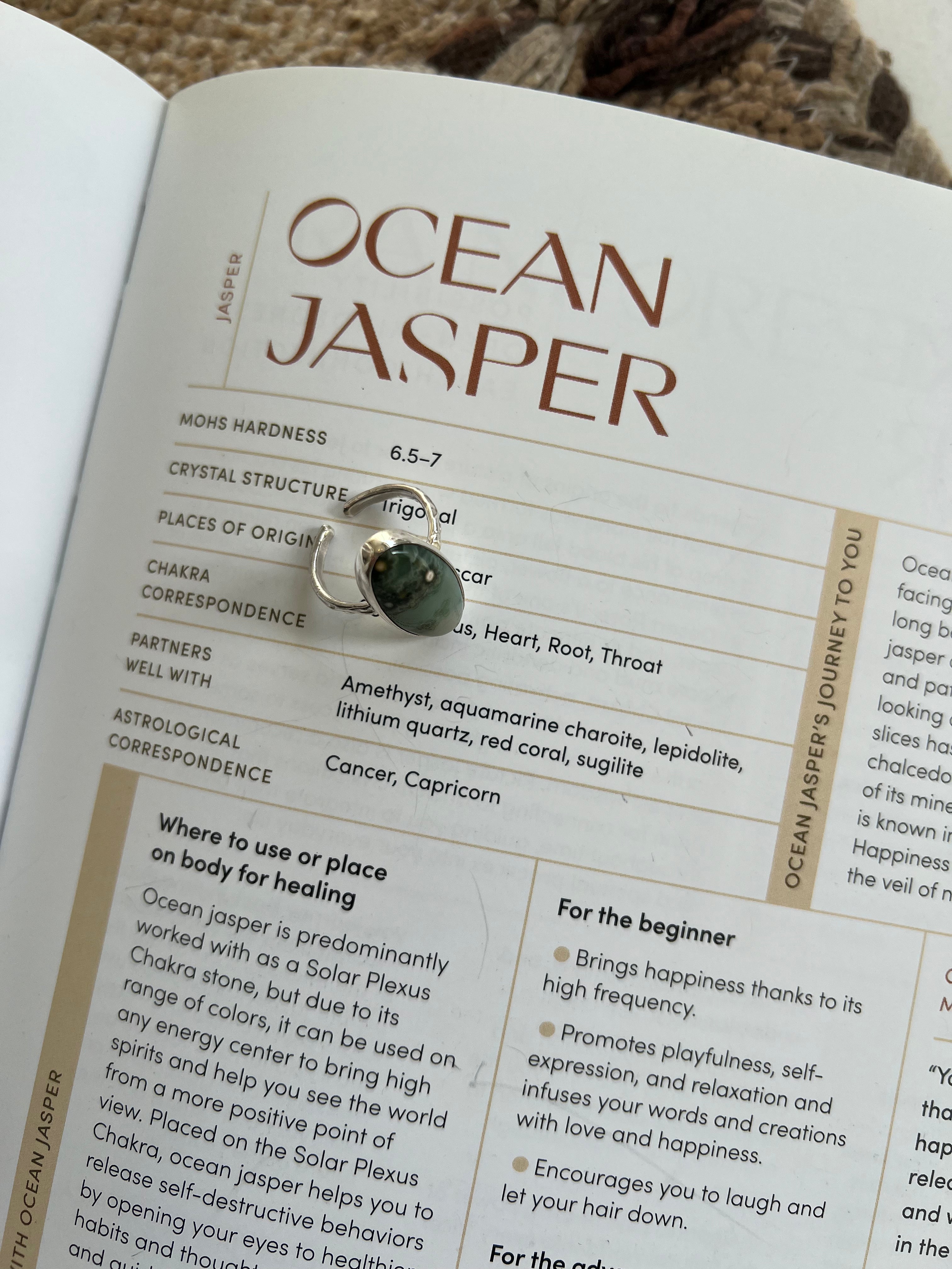 Ocean jasper ring