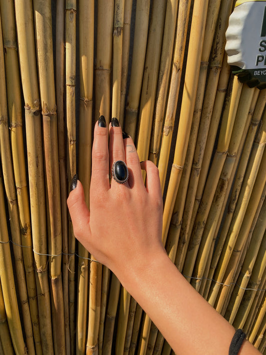 Black Stone Ring